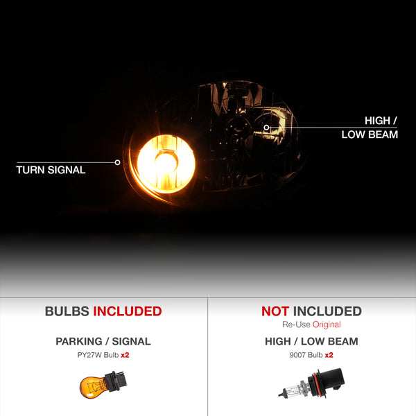 2003-2005 Dodge Neon Black Headlight