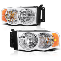 2002-2005 Dodge RAM 1500 Chrome Headlight