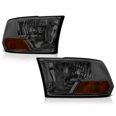2009-2017 Dodge RAM 1500 Smoked Headlight
