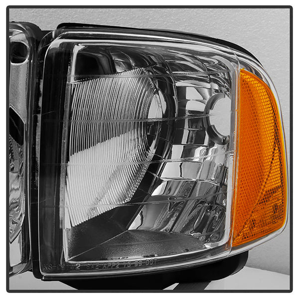 1999-2001 Dodge RAM 1500 Sport Chrome Headlight