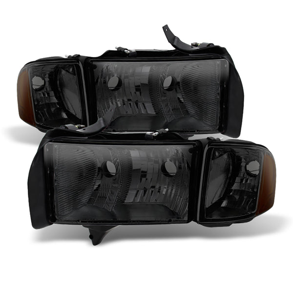 1999-2001 Dodge RAM 1500 Sport Smoked Headlight