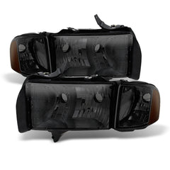 1999-2001 Dodge RAM 1500 Sport Smoked Headlight