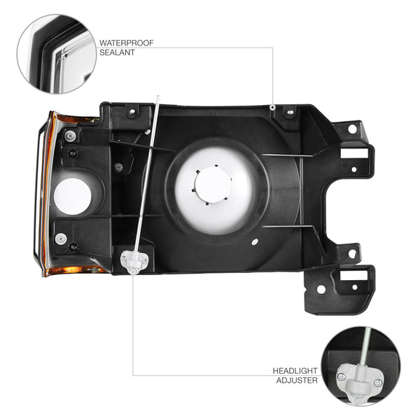1987-1991 Ford Bronco Chrome Headlight