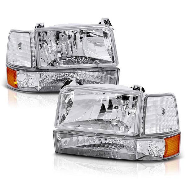 1992-1996 Ford Bronco Chrome Headlight