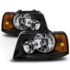 2003-2006 Ford Expedition Black Headlight