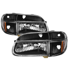 1995-2001 Ford Explorer Black Headlight