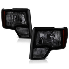 2009-2014 Ford F-150 Sinister Black Headlight