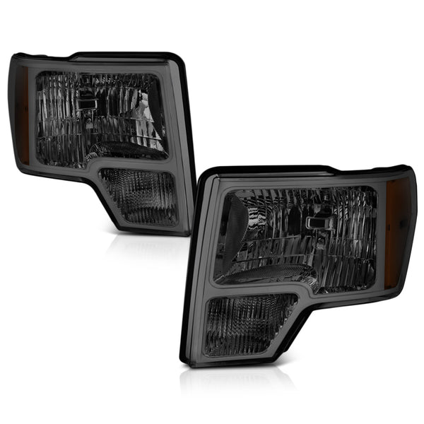 2009-2014 Ford F-150 Smoked Headlight