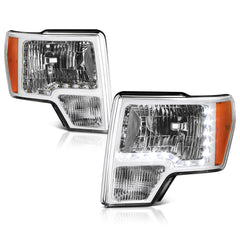 2009-2014 Ford F-150 Chrome Headlight