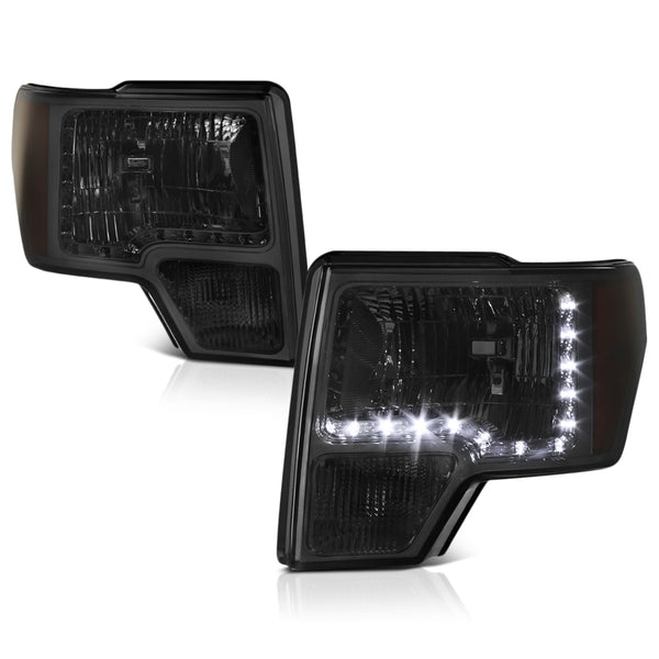 2009-2014 Ford F-150 Smoked Headlight