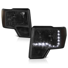 2009-2014 Ford F-150 Smoked Headlight