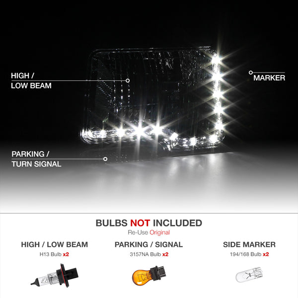 2009-2014 Ford F-150 Smoked Headlight