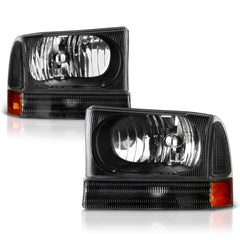 1999-2004 Ford F-250 | F-350 Superduty Black Headlight