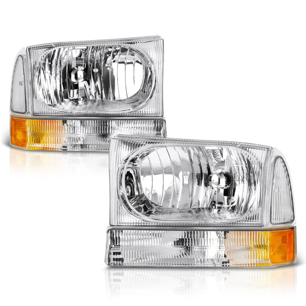 1999-2004 Ford F-250 | F-350 Superduty Chrome Headlight