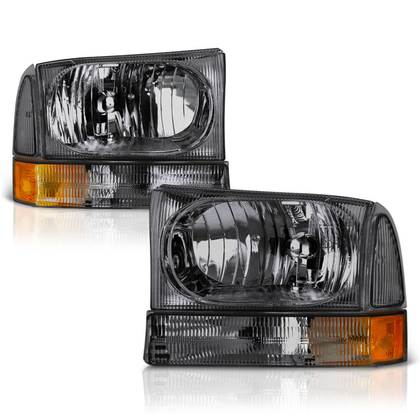 1999-2004 Ford F-250 | F-350 Superduty Smoked Headlight