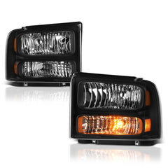 1999-2004 Ford F-250 | F-350 Superduty Black Headlight