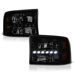1999-2004 Ford F-250 | F-350 Superduty Sinister Black Headlight