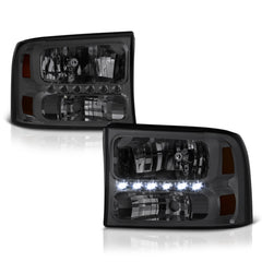 1999-2004 Ford F-250 | F-350 Superduty Smoked Headlight