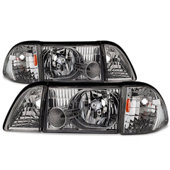 1987-1993 Ford Mustang Chrome Headlight