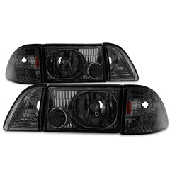 1987-1993 Ford Mustang Smoked Headlight