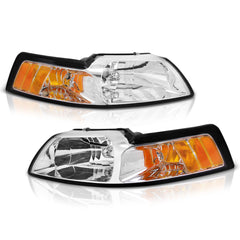 1999-2004 Ford Mustang Chrome Headlight