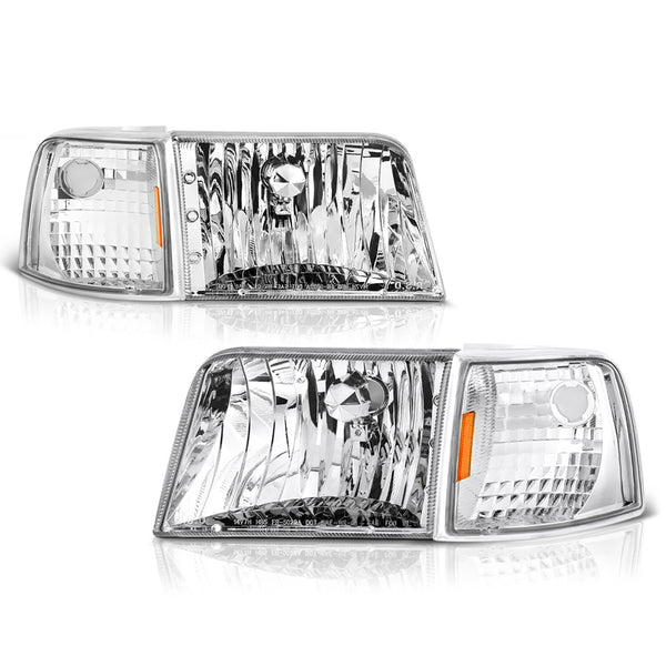 1993-1997 Ford Ranger Chrome Headlight