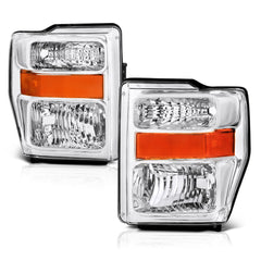 2008-2010 Ford F-250 | F-350 | F-450 | F-550 Superduty Chrome Headlight