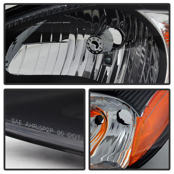 2000-2007 Ford Taurus Black Headlight