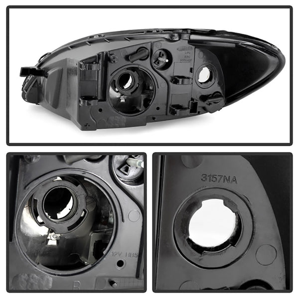 2000-2007 Ford Taurus Black Headlight