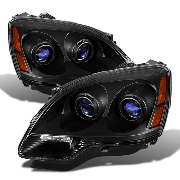 2007-2012 GMC Acadia Black Headlight