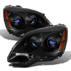 2007-2012 GMC Acadia Black Headlight