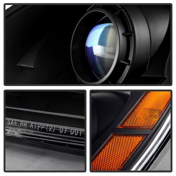 2007-2012 GMC Acadia Black Headlight