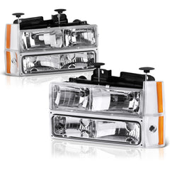 1988-1993 Chevrolet C/K Series 1500 | 2500 | 3500 Pickup Chrome Headlight