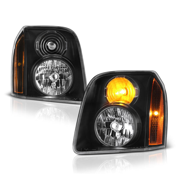 2007-2014 GMC Yukon Black Headlight