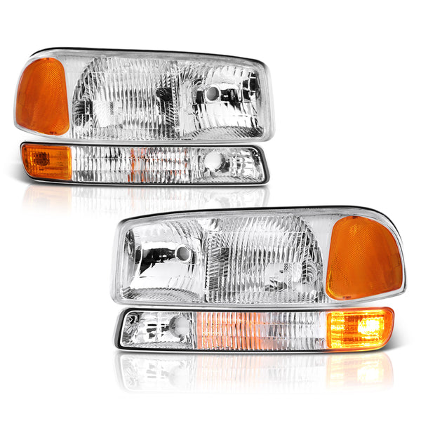 1999-2006 GMC Sierra 1500 | 2500 | 3500 Chrome Headlight