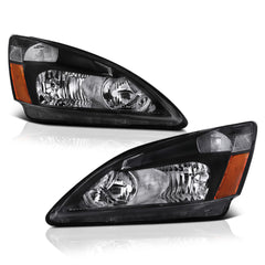 2003-2007 Honda Accord Black Headlight
