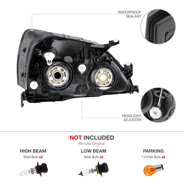 2003-2007 Honda Accord Smoked Headlight
