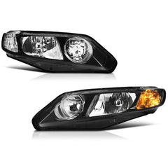 2006-2011 Honda Civic Black Headlight