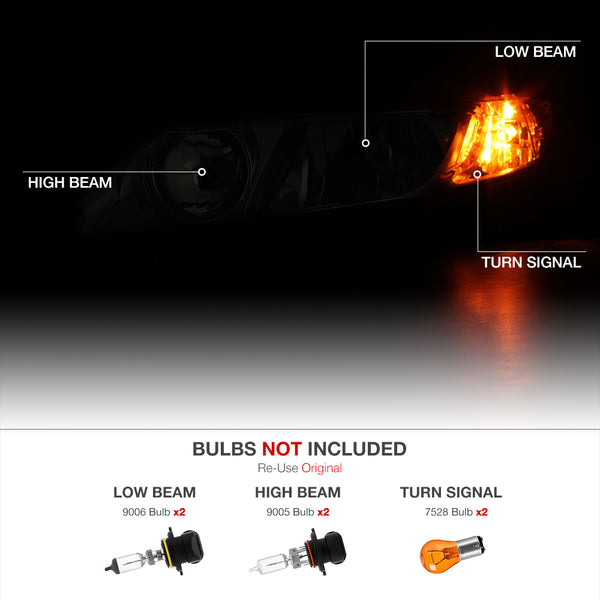 2006-2011 Honda Civic Chrome Headlight