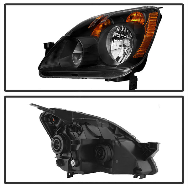 2005-2006 Honda CR-V Black Headlight