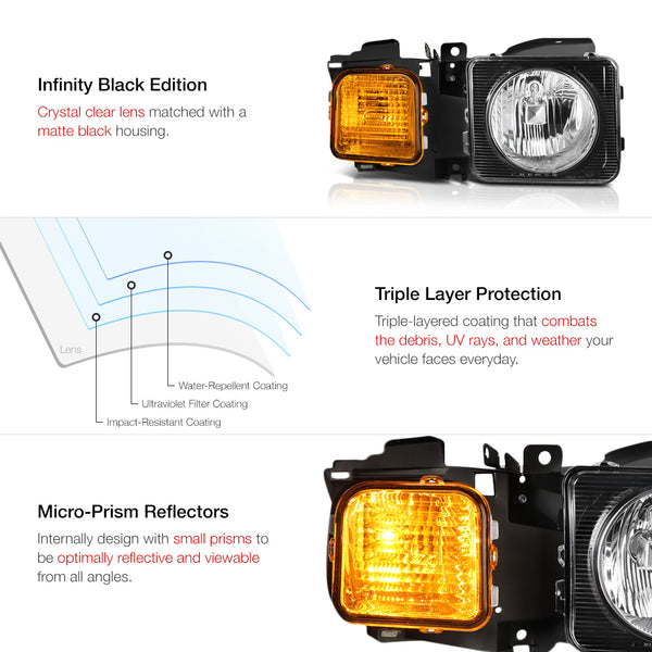 2006-2010 Hummer H3 Factory Style Headlight