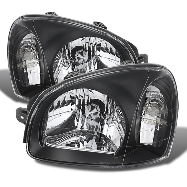 2003-2006 Hyundai Santa Fe Black Headlight