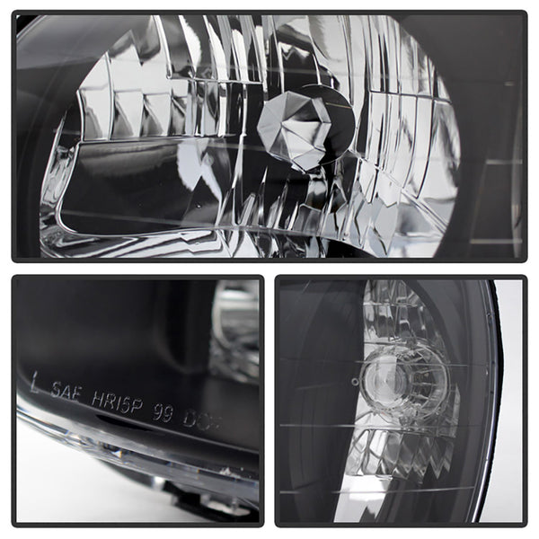 2003-2006 Hyundai Santa Fe Black Headlight