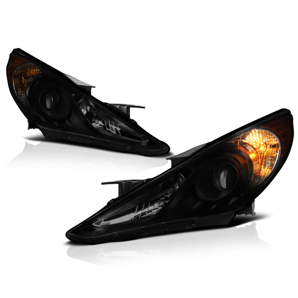2011-2014 Hyundai Sonata Sinister Black Headlight