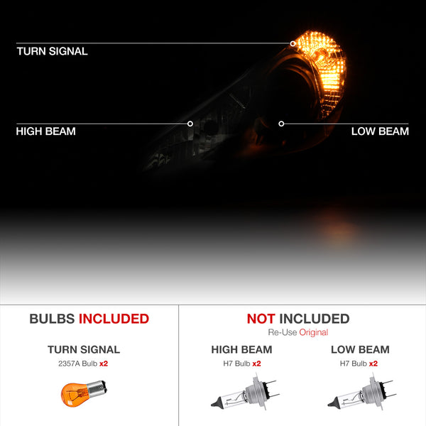 2011-2014 Hyundai Sonata Sinister Black Headlight