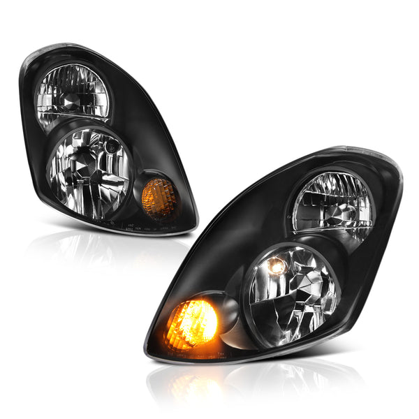 2003-2004 Infiniti G35 Black Headlight