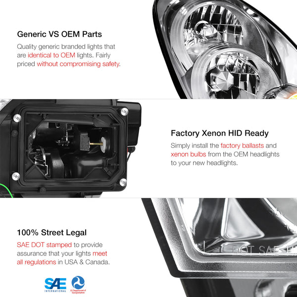 2005-2006 Infiniti G35 Headlight