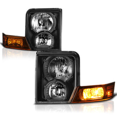 2006-2010 Jeep Commander Black Headlight