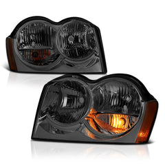 2005-2007 Jeep Grand Cherokee Smoked Headlight