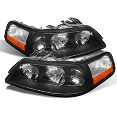 2005-2011 Lincoln Town Car Black Headlight